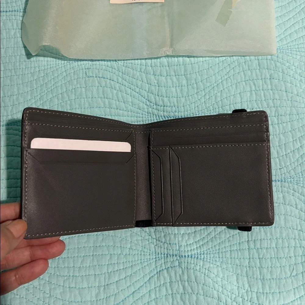 Armani Exchange Leather Wallet with Strap